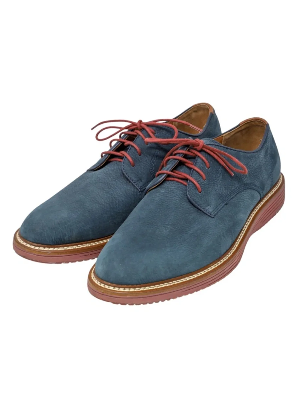 Johnston & Murphy Upton Plain Toe Oxfords suede leather Size 11M blue
